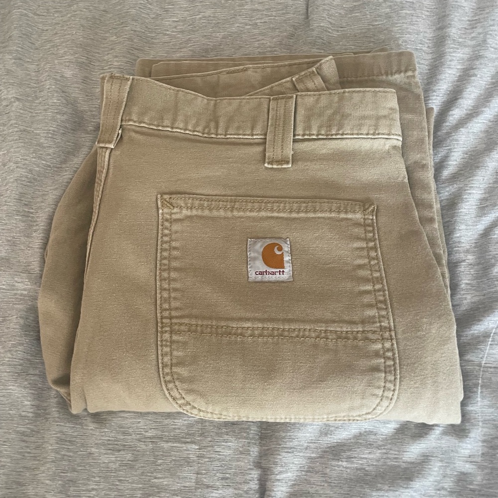 Carhartt Khaki Utility Pants 36 X 32